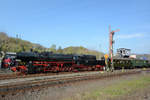 Die Dampflokomotive 52 6106 pendelte zwischen Eisenbahnmuseum Bochum-Dahlhausen und Essen-Hauptbahnhof eingesetzt. (April 2018)