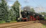 52 8047 und 23 1113 unterwegs nach Chemnitz-Hilbersdorf  zum 18. Heizhausfest.(20.08.08)