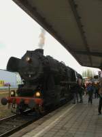 52 8148-0 der Drener Kreisbahn auf Sonderfahrt von Andernach nach Mayen am Westbahnhof in Mayen am 24.04.05