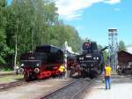 Rstung Lokomotiven am Museum Lun u Rakovnka am 17.6.2012. Internationale Treffen der BR 52.