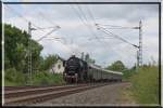 52 8079 mit dem VSE Wagenzug bei Syrau am 26.05.15. 