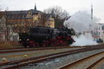 Die 52 8079 beim Umsetzen in Schwarzenberg.