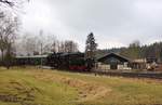 Mit dem Osterhasen auf der Wisentatalbahn nach Schleiz.