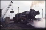 Bekohlung der 528134 am 10.4.1994 im BW Salzwedel.