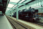 Feier des BDEF im Hauptbahnhof von Stuttgart, Dampflok der Baureihe 52.