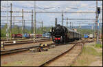 Am 8.6.2024 kam die ehemalige Reichsbahn Lokomotive 528195-1 mit einem Sonderzug nach Tschechien.