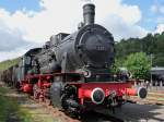 Vor einem kleinen Gterzug stand 55 3345 in Bochum Dahlhausen am 18.6.2010.