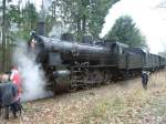 KPEV G8  Mnster 4981  des Eisenbahnmuseums Darmstadt Kranichstein bei der Nikolausfahrt im Dezember 2002 am Bessunger Forsthaus. www.paramedichanau.net