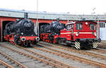 Neben der Kleinlok der LG III 332 093 und der Dampflok 38 1772 stand am 27.03.2005 im SEM Siegen die Museumsdampflok 37 3088.