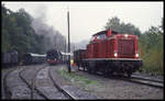 Blick am 3.10.1994 in den ehemaligen Werkbahnhof Osnabrück Piesberg.