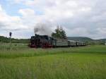 Welzheimer Wald 2006 - Immer wieder Sonntags sind die Zge der DBK historische Bahn zwischen Schorndorf und Rudersberg anzutreffen.