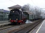 Die 64 419 fuhr am 1.Dezember 2007 mit einem Sonderdampfzug druch Aalen.