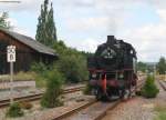 64 419 der DBK beim Wasserfassen in Lffingen am 9.8.08