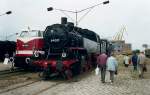 Bubikopf 64 007 im Juli 1998 auf einer Lokausstellung in Wismar.