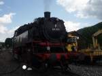 64 491 beim Wasserfassen im Ebermannstdter Bahnhof 2008