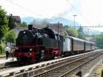 VHE - Dampfzug Rund um den Napf mit der Lok 64 518 unterwegs in Entlebuch am 26.06.2010