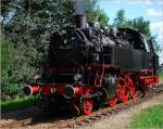 Die 64 415 hier bei rangieren in Bw Beekbergen am 04.09 2010.