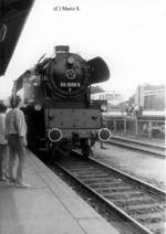 100 Jahre Zittauer Schmalspurbahn: 65 1008-5 am 26.05.1990 im Bahnhof Zittau.