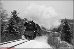 65 1049 ist am 13.12.08 mit dem SEM-Museumszug zur Bergparade nach Schwarzenberg unterwegs.