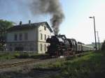 65 1049-9 verlsst am 24.05.09 den Bahnhof Scheibenberg in Richtung Schlettau.