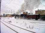 Ausfahrt von 65 1049 am 11.12.2010 zur Bergparade nach Schwarzenberg