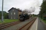 65 1049 am 09.09.2011 im Bahnhof Burkhardtsdorf.