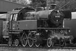 Die 1955 gebaute Dampflokomotive 66 002 Mitte September 2018 im Eisenbahnmuseum Bochum.