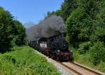 70 083 mit einem Sonderzug nach Bayerisch Eisenstein am 02.08.2013 bei Ulrichsberg.