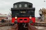 74 1192 auf der Drehscheibe im Eisenbahnmuseum Bochum Dahlhausen, März 2025.