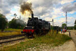 75 1118 der Lokalbahn Amstetten-Gerstetten am 15.08.2020 beim Wasser Tanken in Amstetten.