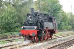 Die BR75 1118 beim Umsetzten im Bahnhof Gppingen.