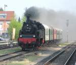 75 1118 bei der traditionellen Mai Fahrt der UEF,am 1.5.2010 im Bahnhof Illertissen