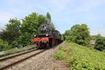 78 468 beförderte am 18.5.19 den Montanexpress rund um Duisburg, V200 033 der Museumseisenbahn Hamm verblieb am Zugschluss