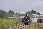 78 468 und 212 079-8 auf der zweiten  Bergischen Runde  im Bahnhof Wuppertal-Ronsdorf (28.08.2021)