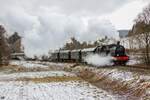 78 468 mit Sonderzug bei Silbach, am 05.02.2022.