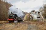 78 468 mit Sonderzug bei Steinhelle, am 05.02.2022.