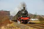 78 468 mit Sonderzug nach Willingen in Wennemen, am 12.02.2022.