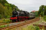 78 468 mit Sonderzug in Wuppertal Ronsdorf, am 27.08.2022.