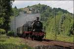 Nach einer der durchgefhrten HU (25.04.2008) schleppt die 78 468 einen Dampfzug vom Museum Bochum-Dahlhausen nach Hagen Hbf.