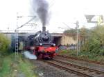 78 468 bei der Ausfahrt vom Hbf Solingen an der steigung nach Wuppertal.