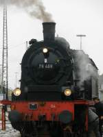  BR 78 468 beim Abschmieren in Nrdlingen 6.1.2010