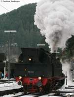 78 468 beim Umsetzen in Triberg 28.12.09