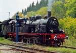 BR 78 beim Wasserfassen in Manebach am 3.10.2005