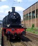 78 468 (Pt 37.17) - Preuische T18 mit Personenzug fuhr am 22.05.2008 (Himmelfahrt) Plandampf auf der Ruhrtalbahn zwischen dem Eisenbahnmuseum Bochum-Dahlhausen und Hagen Hbf. Hier kurzer Fotohalt in Hagen-Vorhalle.