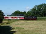 78 468 auf dem Weg nach Dagebll, aufgenommen bei Deezbll am 27.07.2010.