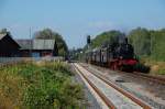 Anlsslich  Bad Driburg unter Dampf  unternahm 78 468 der Eisenbahn-Tradition Lengerich mehrere Pendelfahrten u.a.