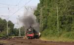 Auf etwas ungewohnte Art durchfuhr 78468 am 16.06.2014 den Bahnhof Hasbergen.