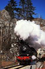 40 Jahre Eisenbahnfreunde Zollernbahn: 78 468 verlt am 01.04.2013 den Vehringen-Tunnel