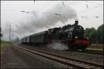 Am 19.9.2015 bespannte 78468 von Eisenbahntradition einen Sonderzug von Nostalgiereisen von Osnabrück nach Essen. Hier verläßt der Zug gerade den  Bahnhof Hasbergen an der  Rollbahn . 