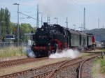 Planeinsatz von 86 1333,am 11.Juni 2017,auf der Strecke zwischen Bergen/Rügen und Lauterbach Mole.Bereits einen Tag zuvor gab es auch auf dieser Strecke wieder Plandampf.Neben der 86er fuhr auch